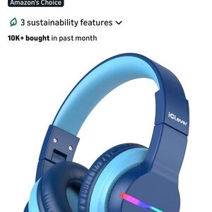 Brand new in box Blue Wireless Headphones